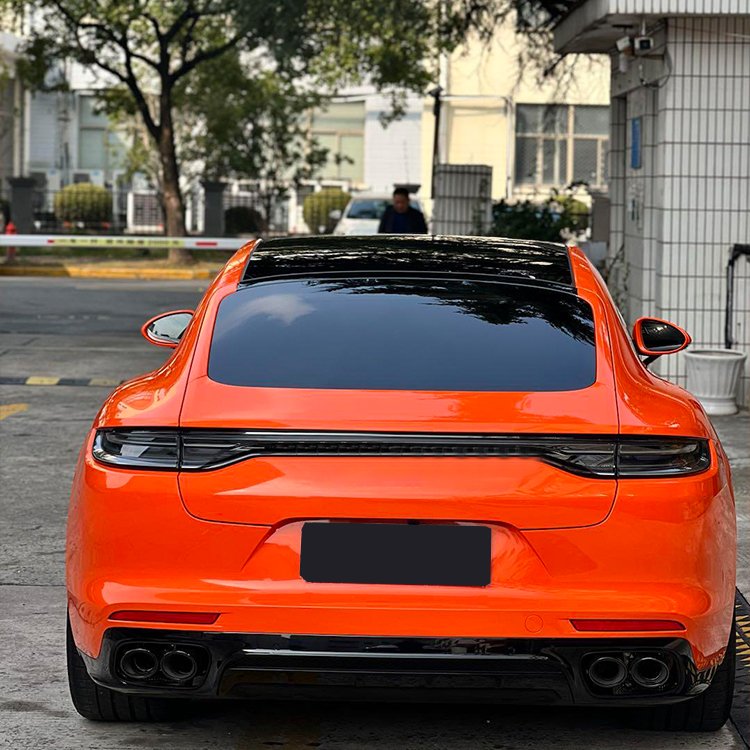 Glossy Crystal Orange Passionate orange Car Wrap Vinyl Car Body Stickers Film Color Change For Vehicle Car Wrapping