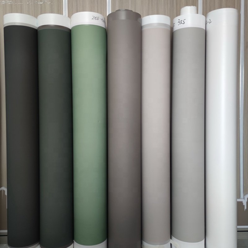 Acrylic Use PVC Solid Decorative Films Flat Surface PVC Foil For Interior Decor Cabinet Use PUR Lamination