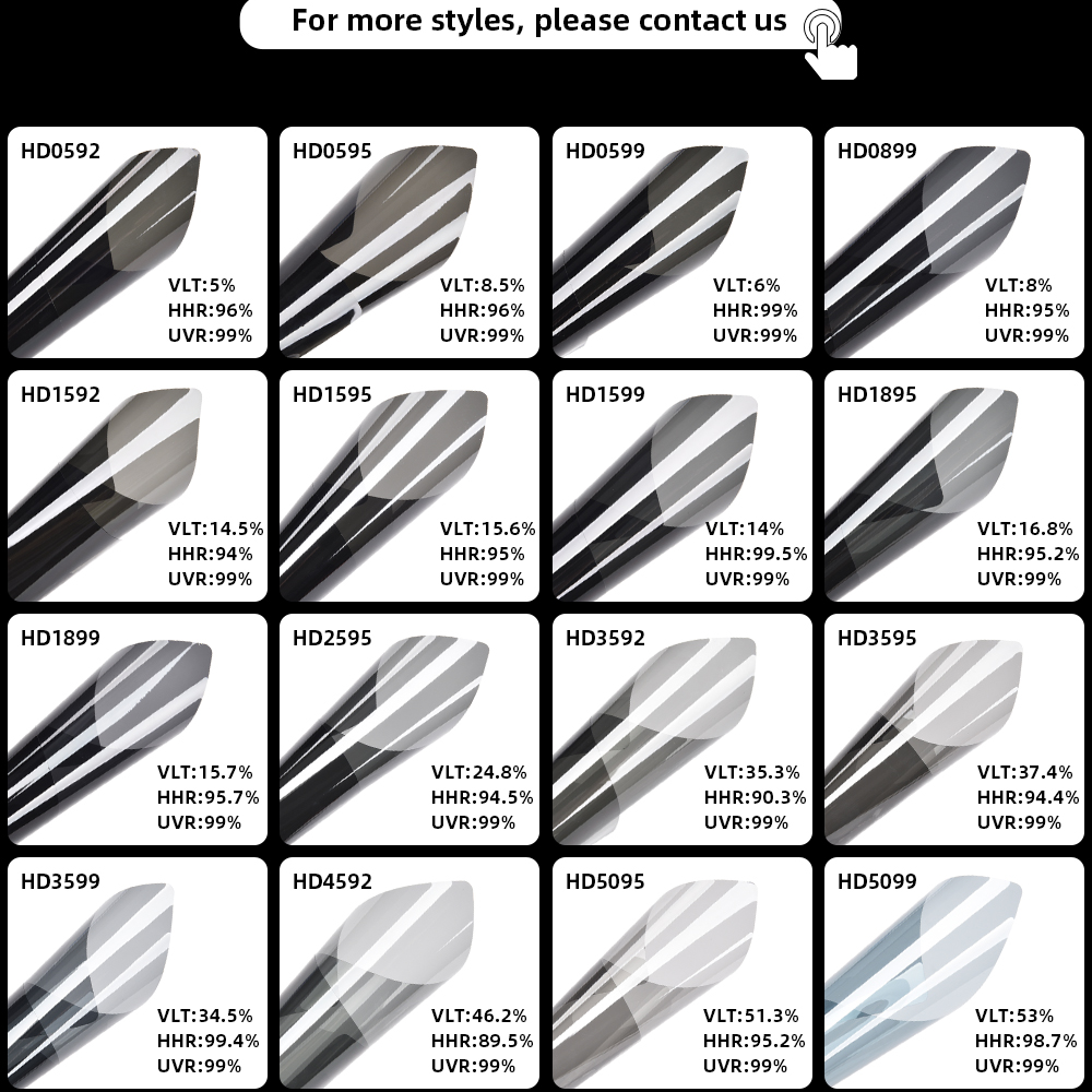 Privacy Protection Heat-Insulating Car Side Window Tint Film Nano Ceramic Car Window Sun Film Cover Protection Film