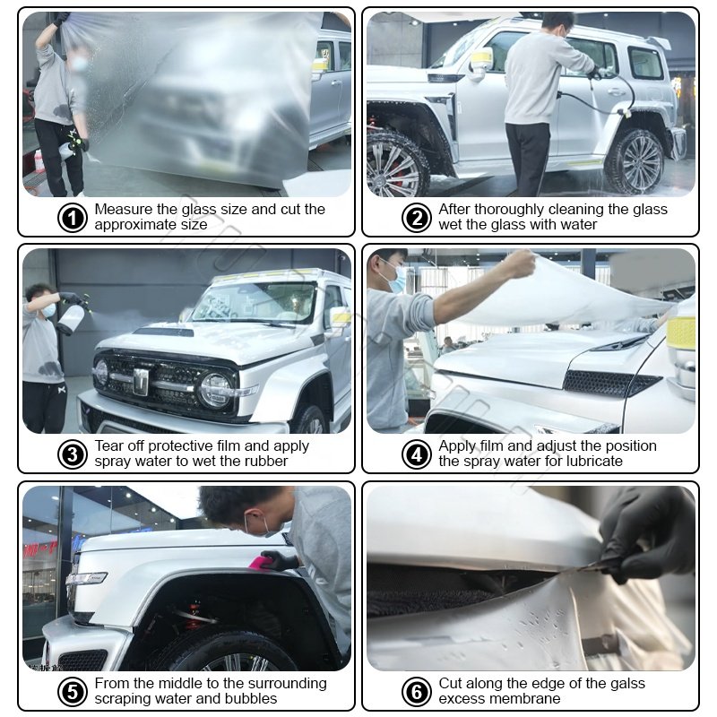 10 Years Warranty USA Quality 6.5/7.5 Mil Self Healing TPU PPF Paint Protection Film Nano Coated Not Yellowing TPU TPH PPF Film