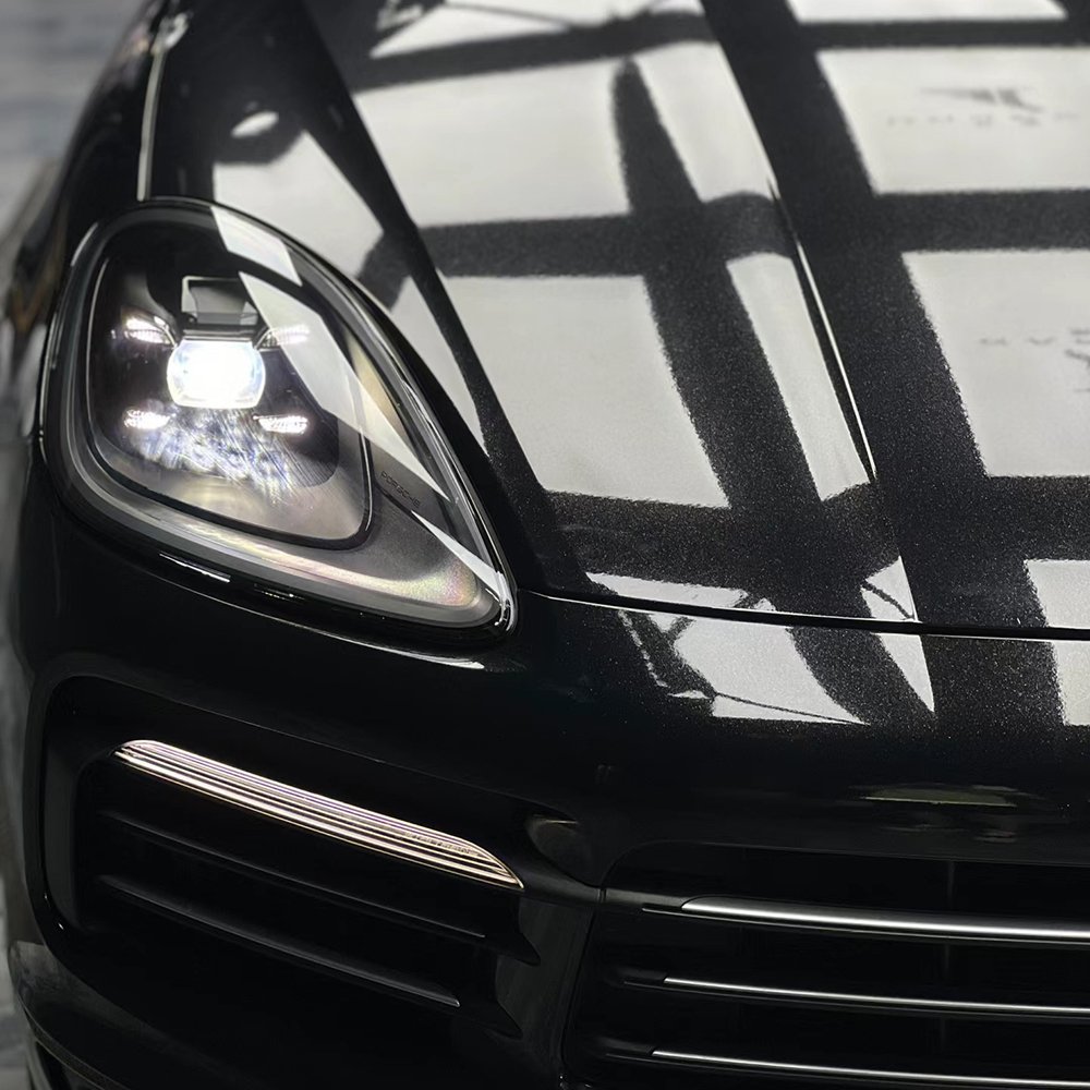 1.52*17m PET Self Healing Metallic Black Gloss Car Films High Quality Car Wrap Premium Vinyl Wrap Car Wrapping Film