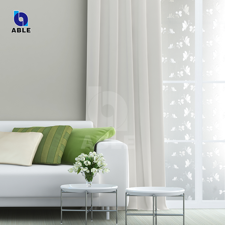 Shower room door privacy decorative static film window film pp frosted glass film