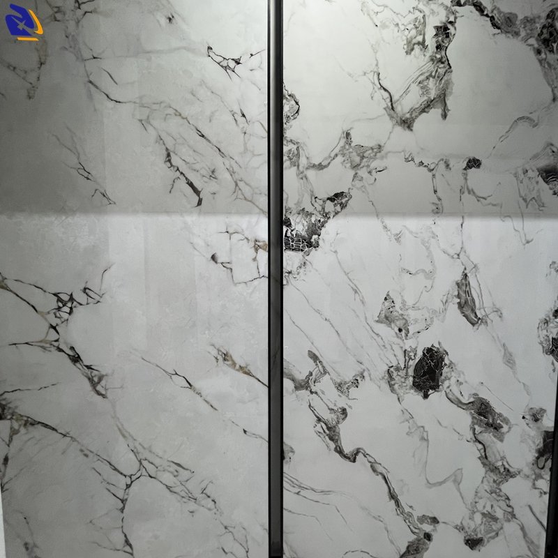 3D Digital Printing Marble Design PVC/PET Decorative Film For PVC Foam Board Anti-Scratch Marble PVC Film For PUR Laminating use