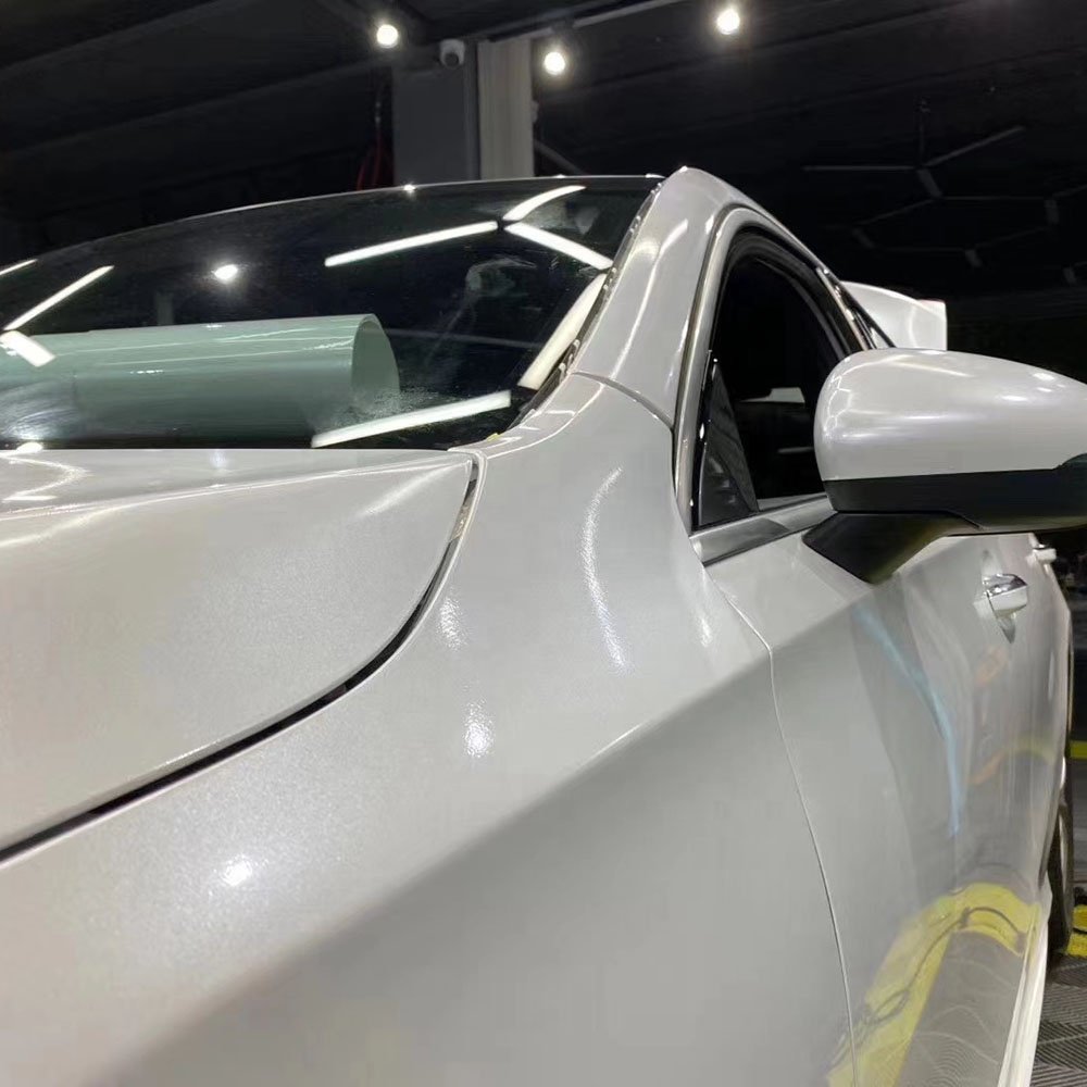 WRAPMASTER 1.52*17m White Super Gloss Metallic Car Film Vinyl Vehicle Wrapping Foil Vinyl Film Body Car Wrap