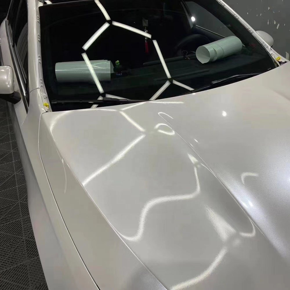 WRAPMASTER 1.52*17m White Super Gloss Metallic Car Film Vinyl Vehicle Wrapping Foil Vinyl Film Body Car Wrap