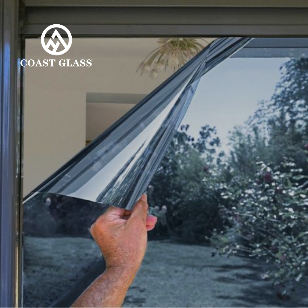 Sun Blocking Film Foil One Way Privacy Reflective Film For Windows Architectural Decoration