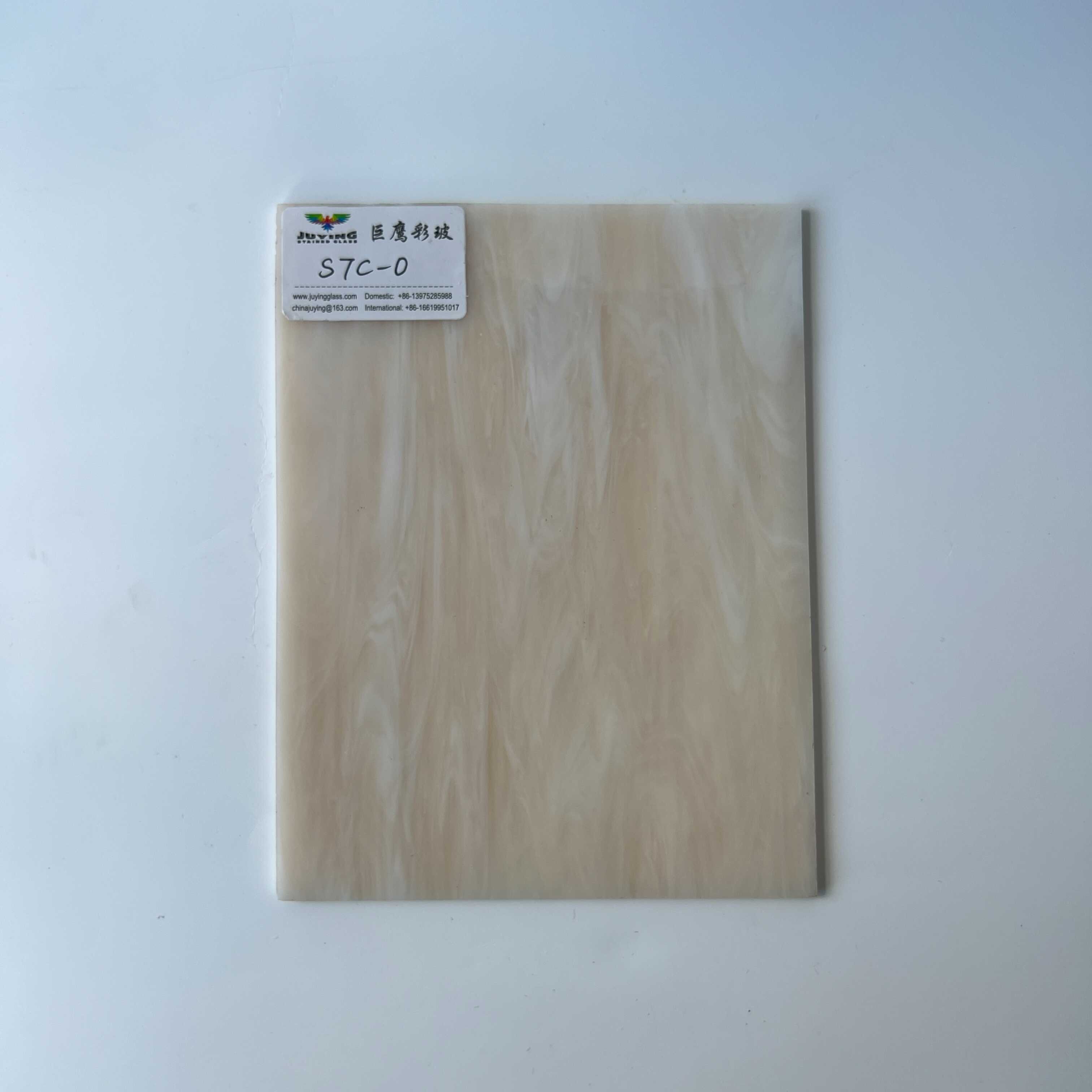 Manufacturer Fine Quality Wall arts Stained Glass Sheet 3mm Opaque for tiffany lamp crafts window film Milky pink