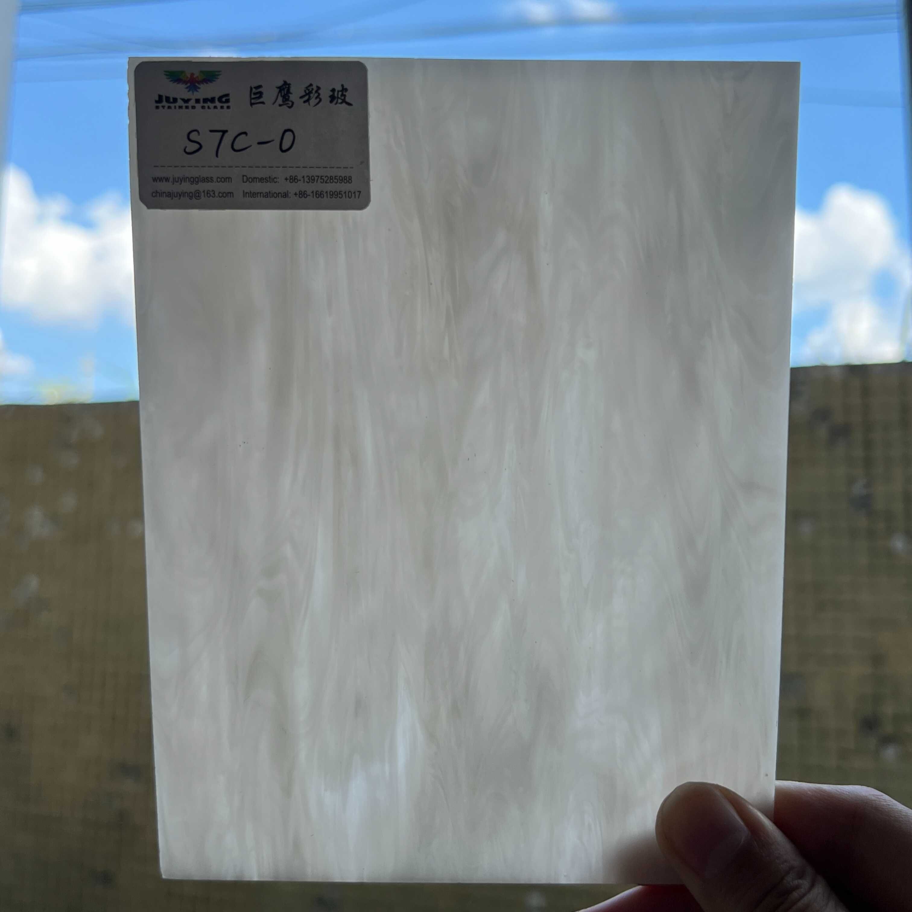 Manufacturer Fine Quality Wall arts Stained Glass Sheet 3mm Opaque for tiffany lamp crafts window film Milky pink