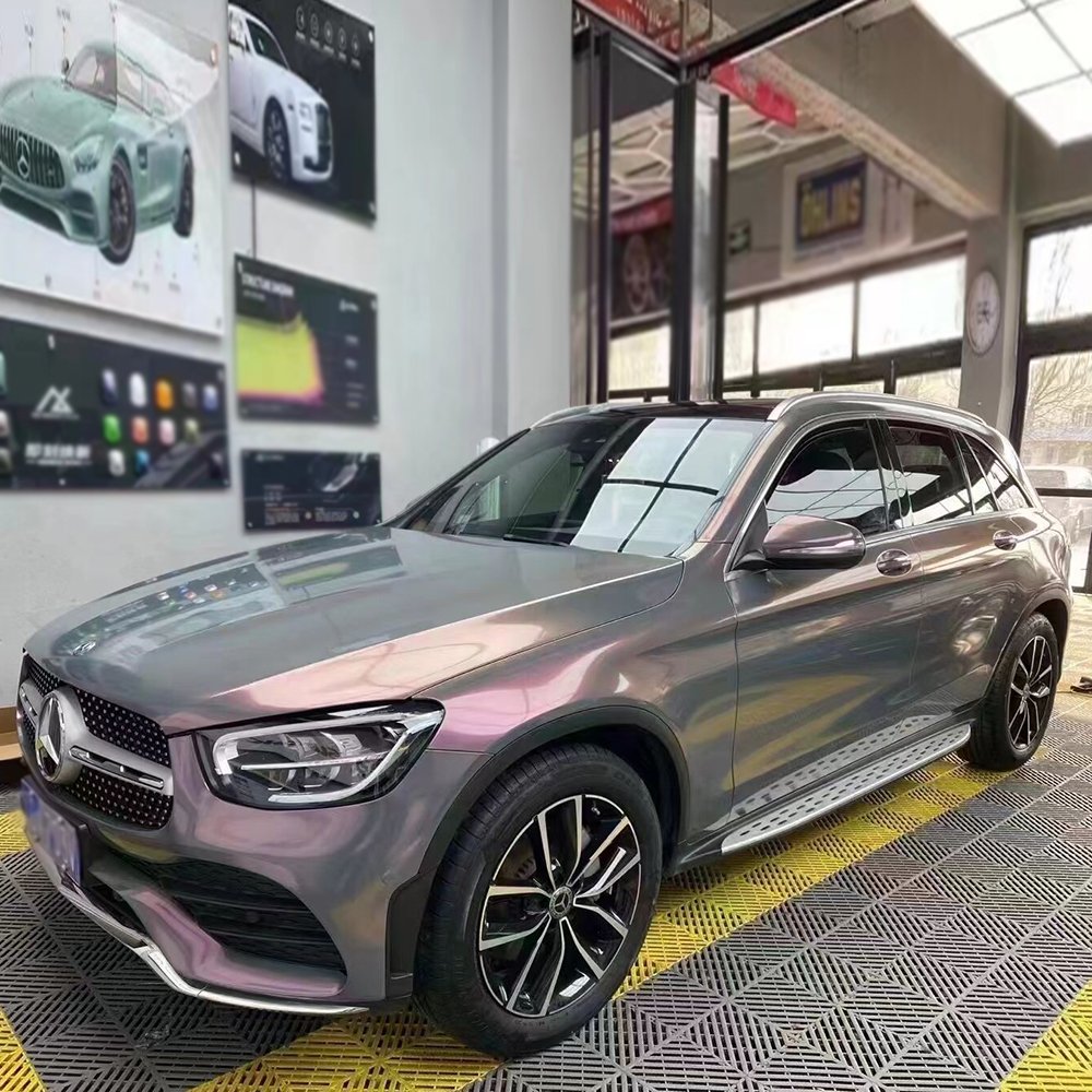 High Stretchable Color Changing Decorative Film High-Performance PET Liner Stars Phantom Grey Car Wrap Vinyl