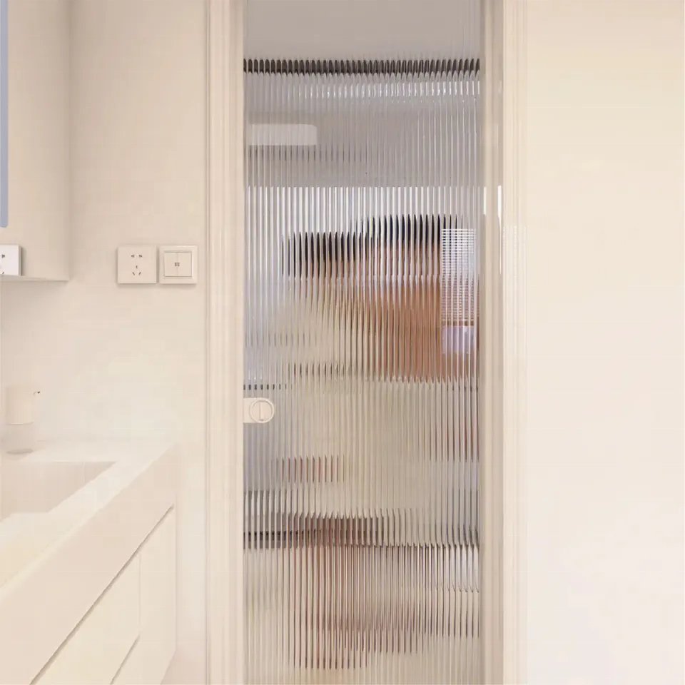 Popular 13mm/15mm Self adhesive Film Fluted Window Film decorative Reeded window film