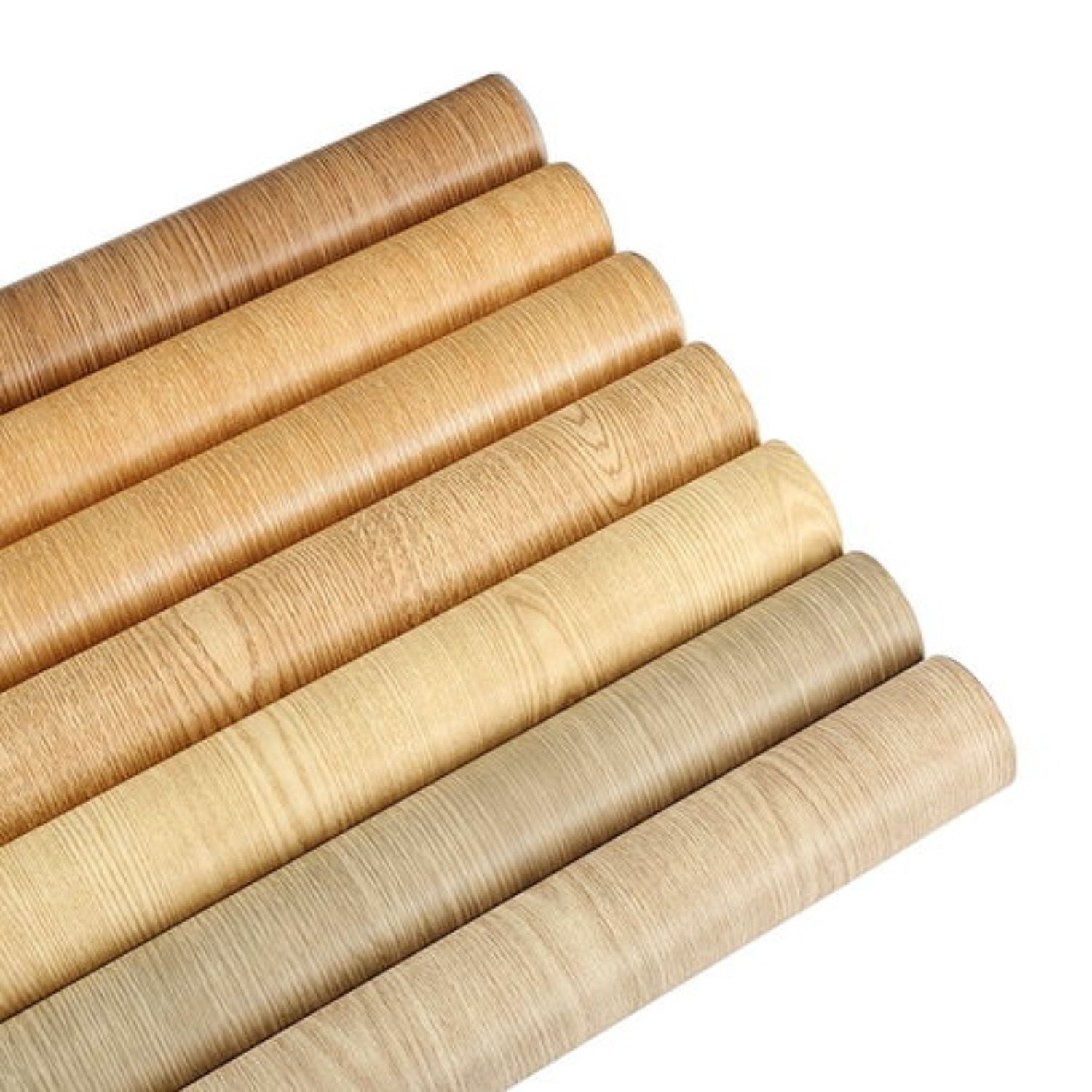 Wood Grain Furniture Vinyl Wrap Curtain Rod PVC Decorative Film Metal Material Surface Cover Film