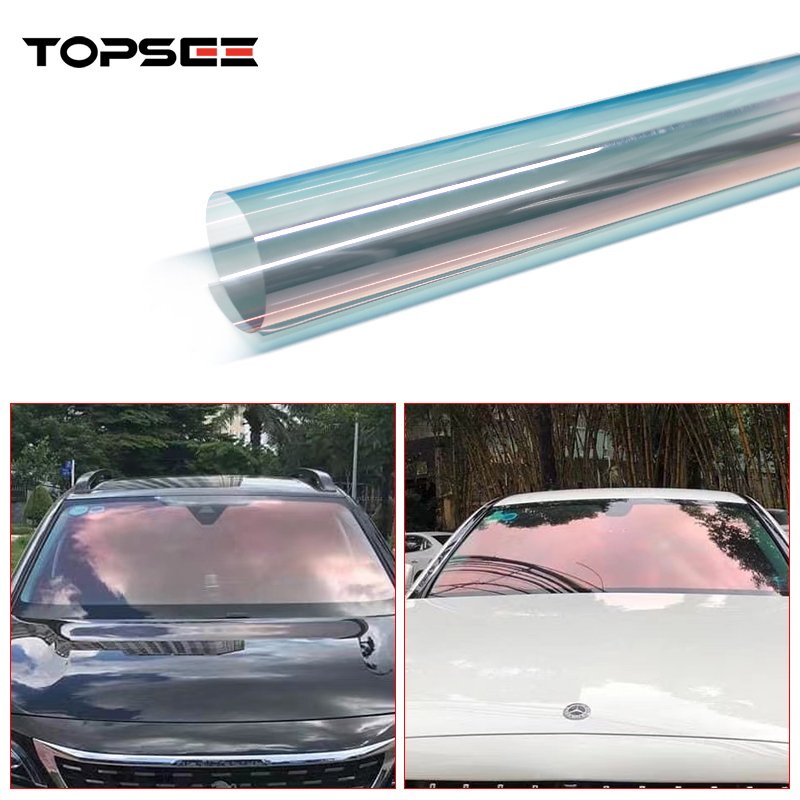 Chameleon Film 7099 1*30m Car Window Film Blue Chameleon Window Tint Solar Control Windshield Film Car Decor