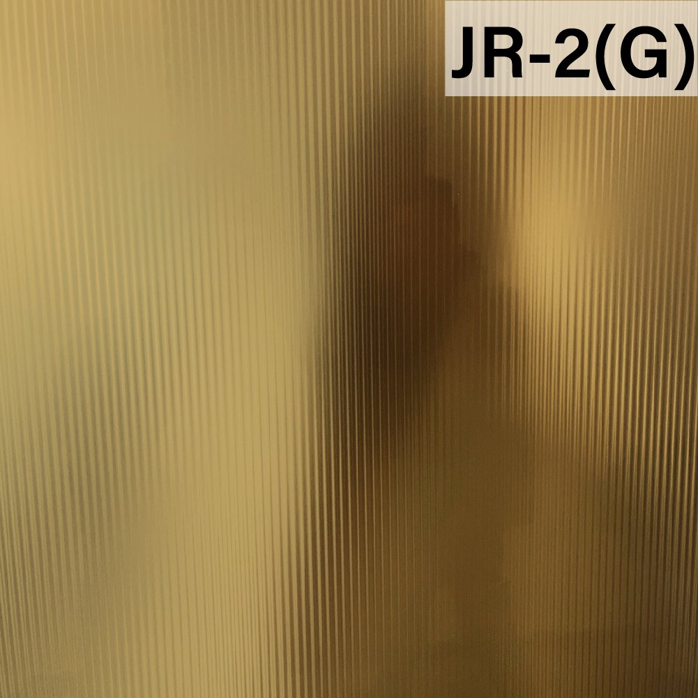 Frosted Gold Reeded Glass Film 6mm Decorative film 3D Glass Stickers for Window Privacy Film