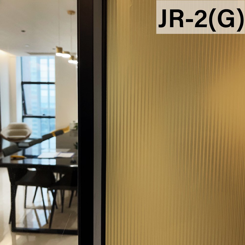 Frosted Gold Reeded Glass Film 6mm Decorative film 3D Glass Stickers for Window Privacy Film