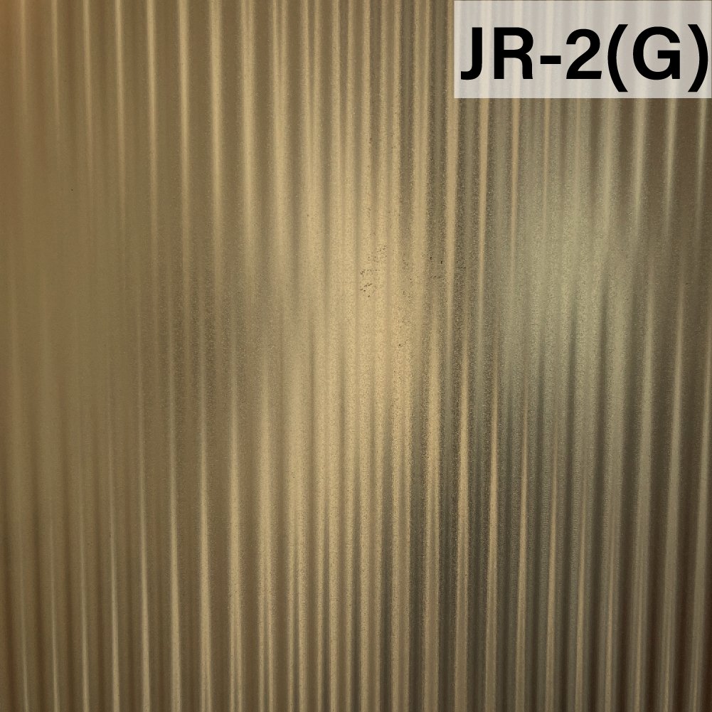 Frosted Gold Reeded Glass Film 6mm Decorative film 3D Glass Stickers for Window Privacy Film