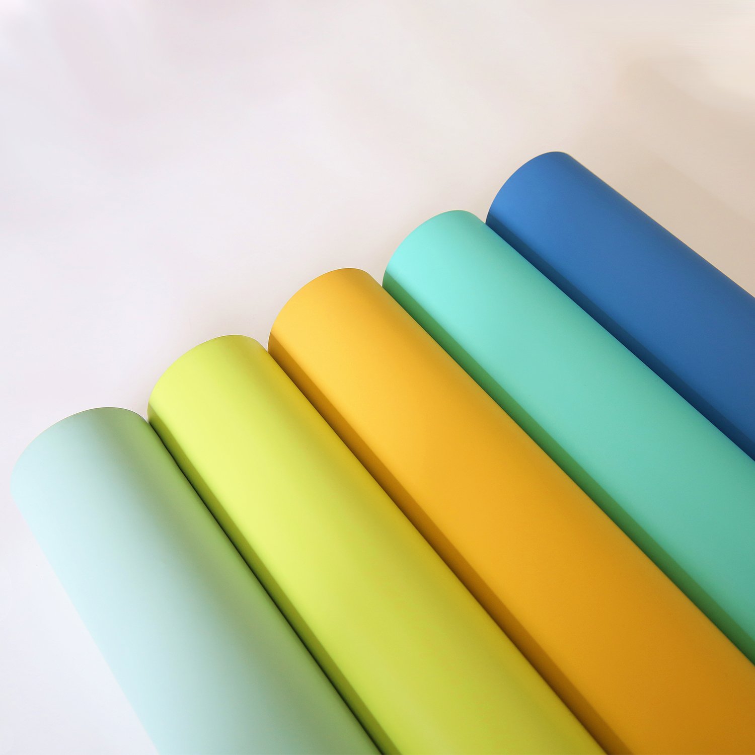 Custom Solid Color Laminate Vacuum Furniture Interior Laminadora Membrane Roll Foils Decorative PVC Film For Home