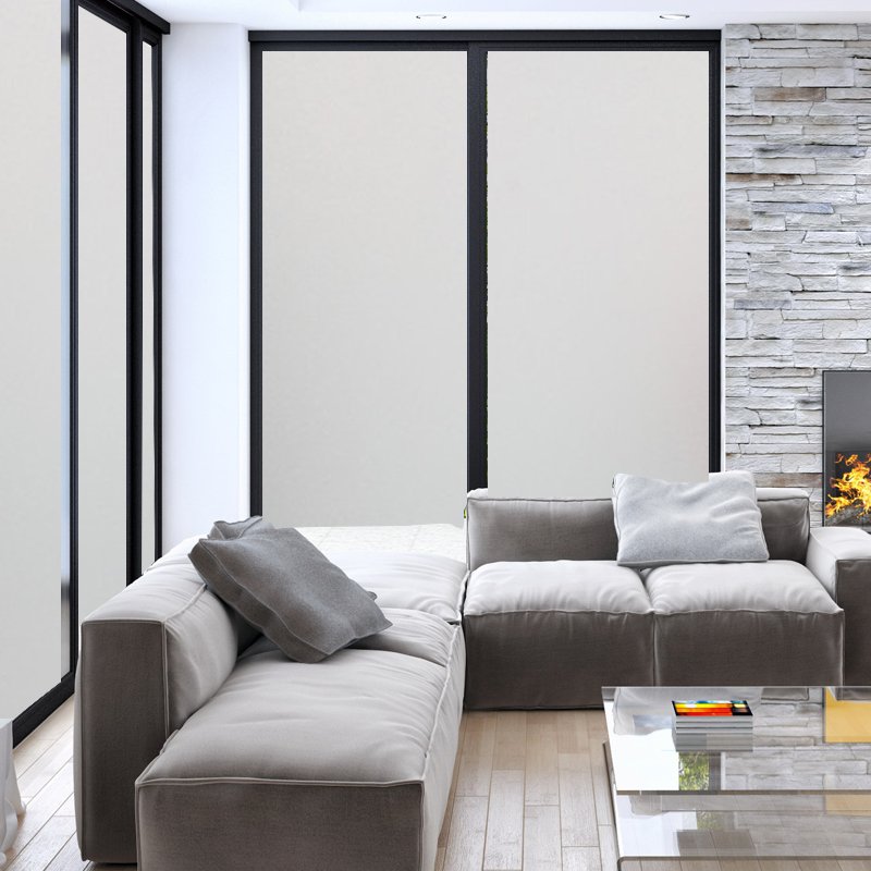 static cling window film frosted privacy glass office & bathroom