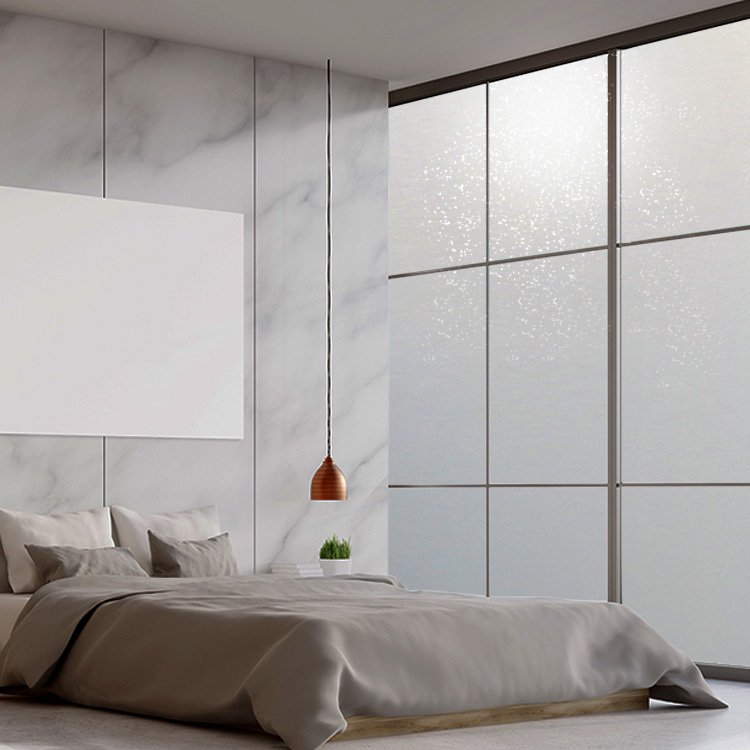 frosted adhesive pvc glitter static cling window film for home