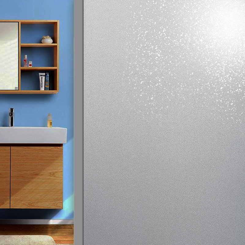 frosted adhesive pvc glitter static cling window film for home