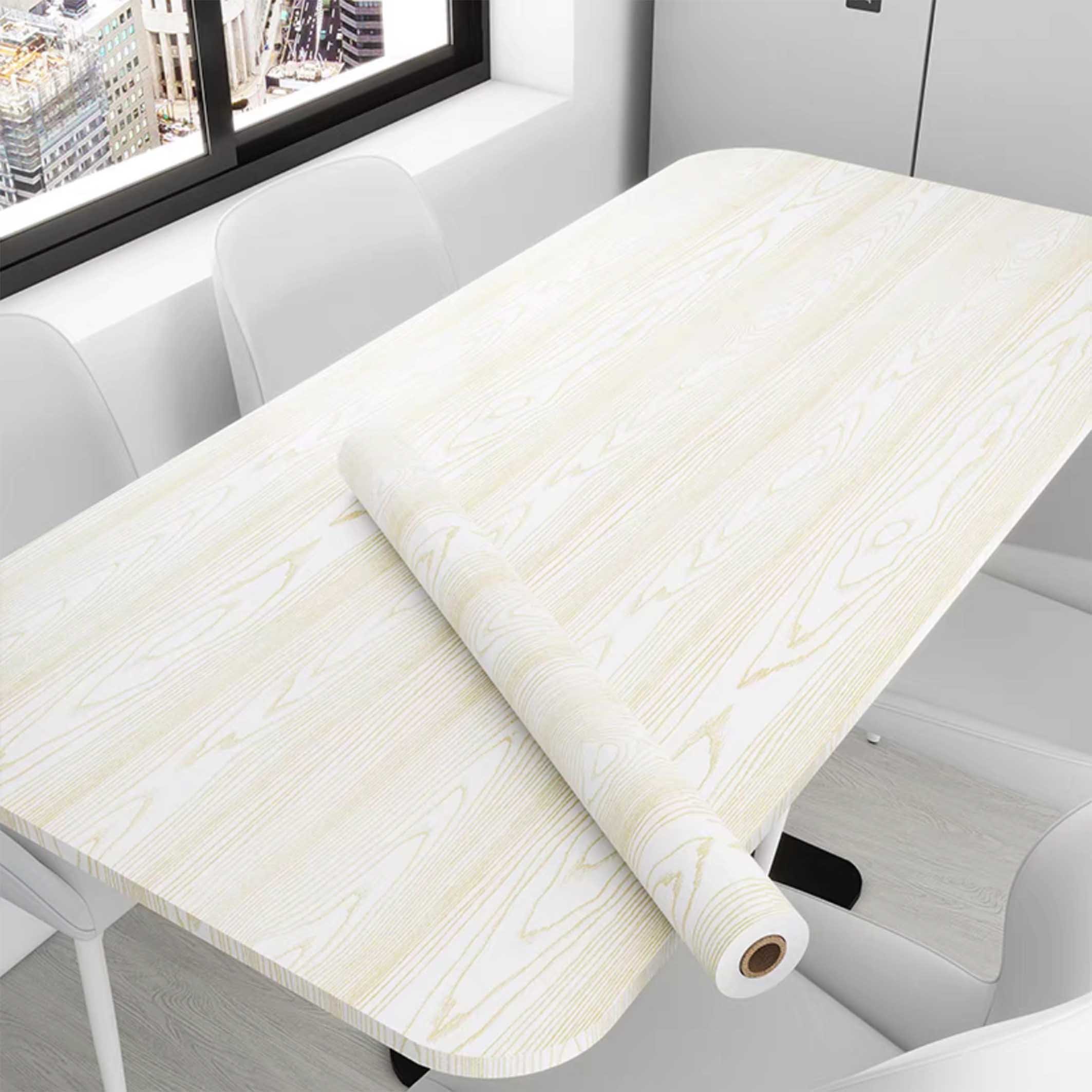 New Wholesale wood grain pvc film manufacturer vinyl wrap for furniture pvc vacuum press film coating for furniture and cabinet
