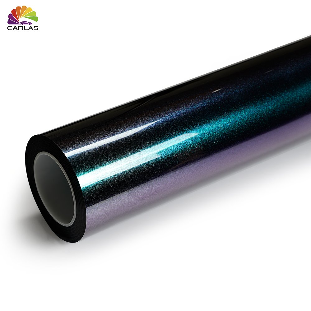 CARLAS Sticker Car Colored PPF Paint Protection Film Car Paint Protection Film Blue Purple Color Hydrophobic Tpu Car Wrap