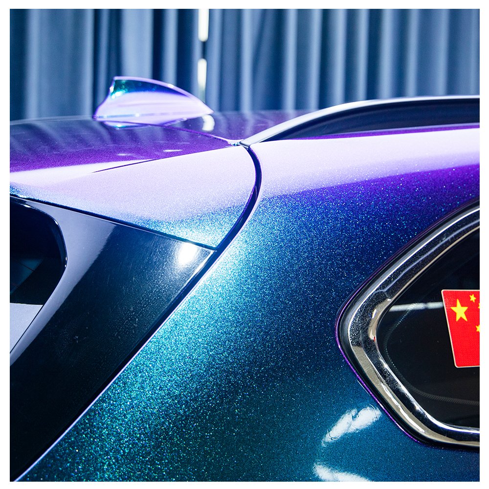 CARLAS Sticker Car Colored PPF Paint Protection Film Car Paint Protection Film Blue Purple Color Hydrophobic Tpu Car Wrap