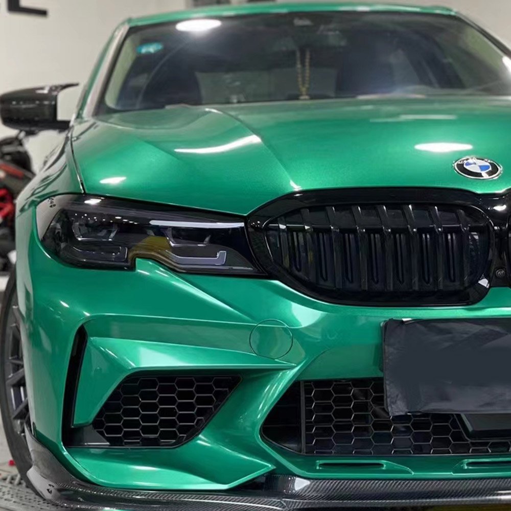 WRAPMASTER PET Liner Super Glossy metallic Isle of Man Green Vehicle Wraps Car wrapping film