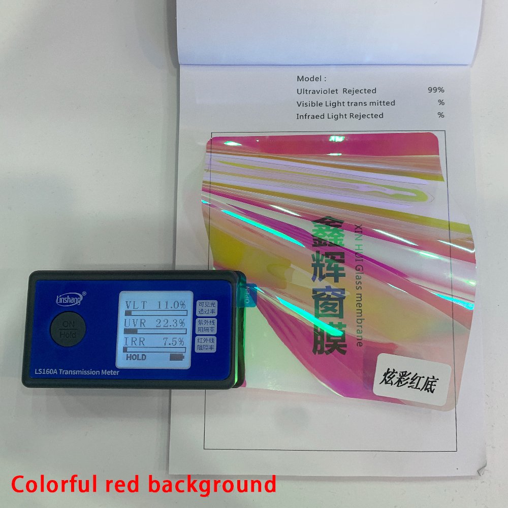 High Quality Anolly Dichroic Blue Red rainbow privacy window film Decoration Film window privacy film