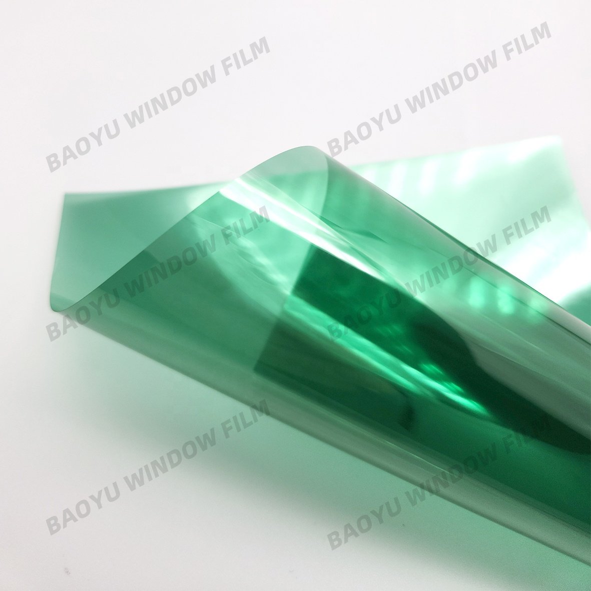 colorful home office decoration transparent glass film Light green Beautiful Decorative film