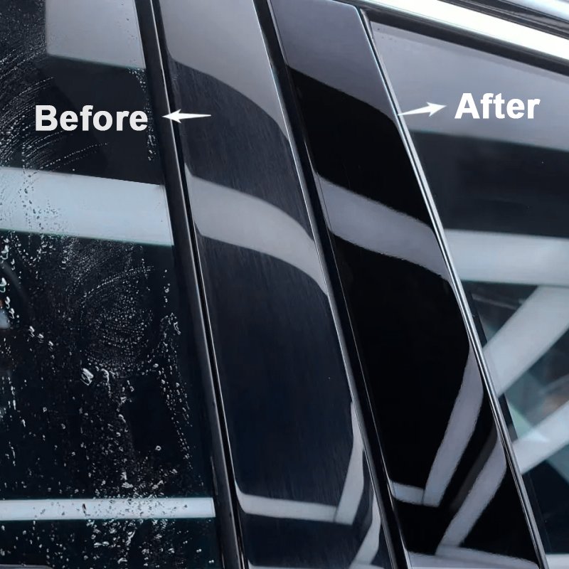 Suitable for BMW E46 4-door sedan1998-2005 TPU transparent exterior window protective film column exterior sticker decoration