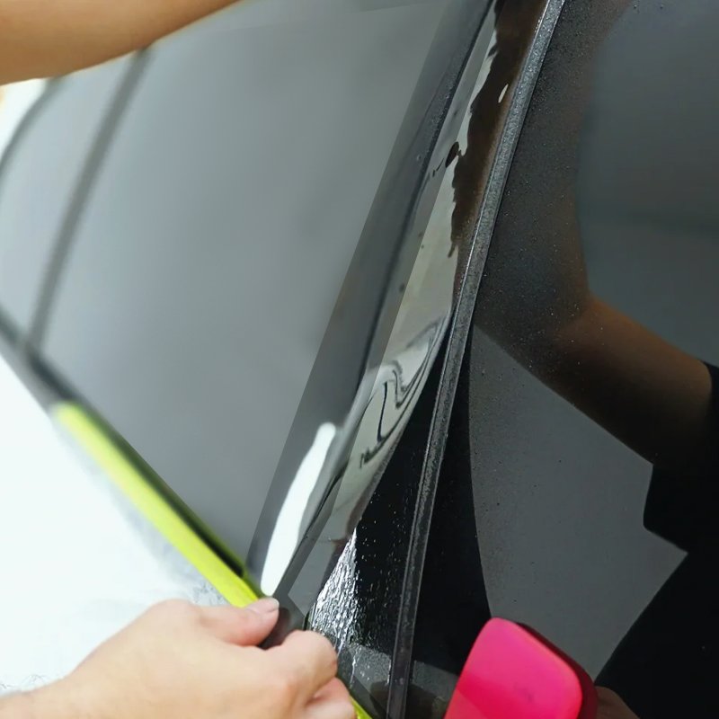 Suitable for BMW E46 4-door sedan1998-2005 TPU transparent exterior window protective film column exterior sticker decoration
