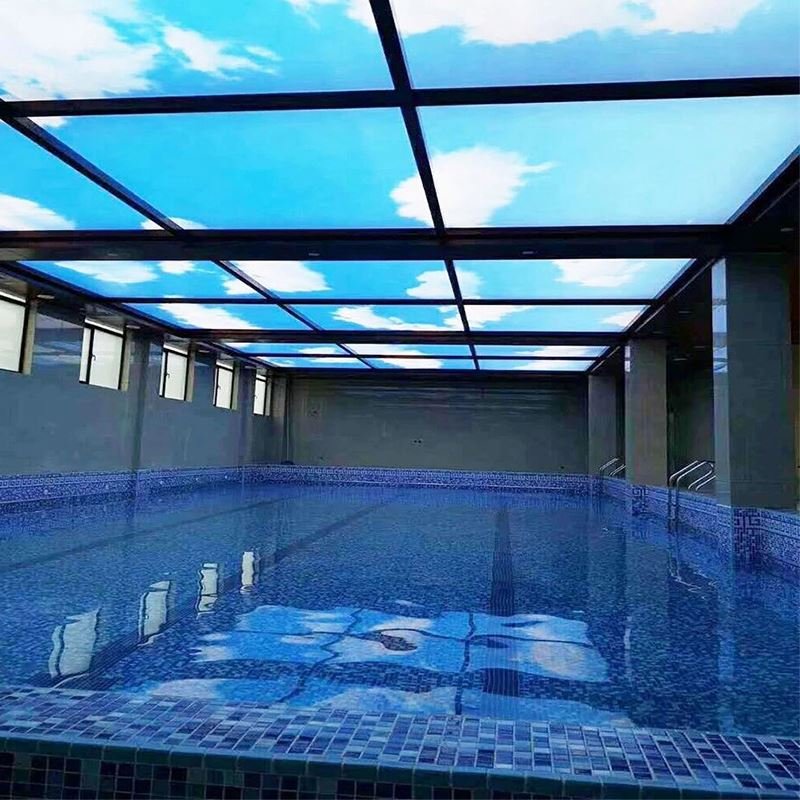 China Industrial Pvc Stretch Film Varioius Of Textures Office Building Printable Pvc Film For Ceiling