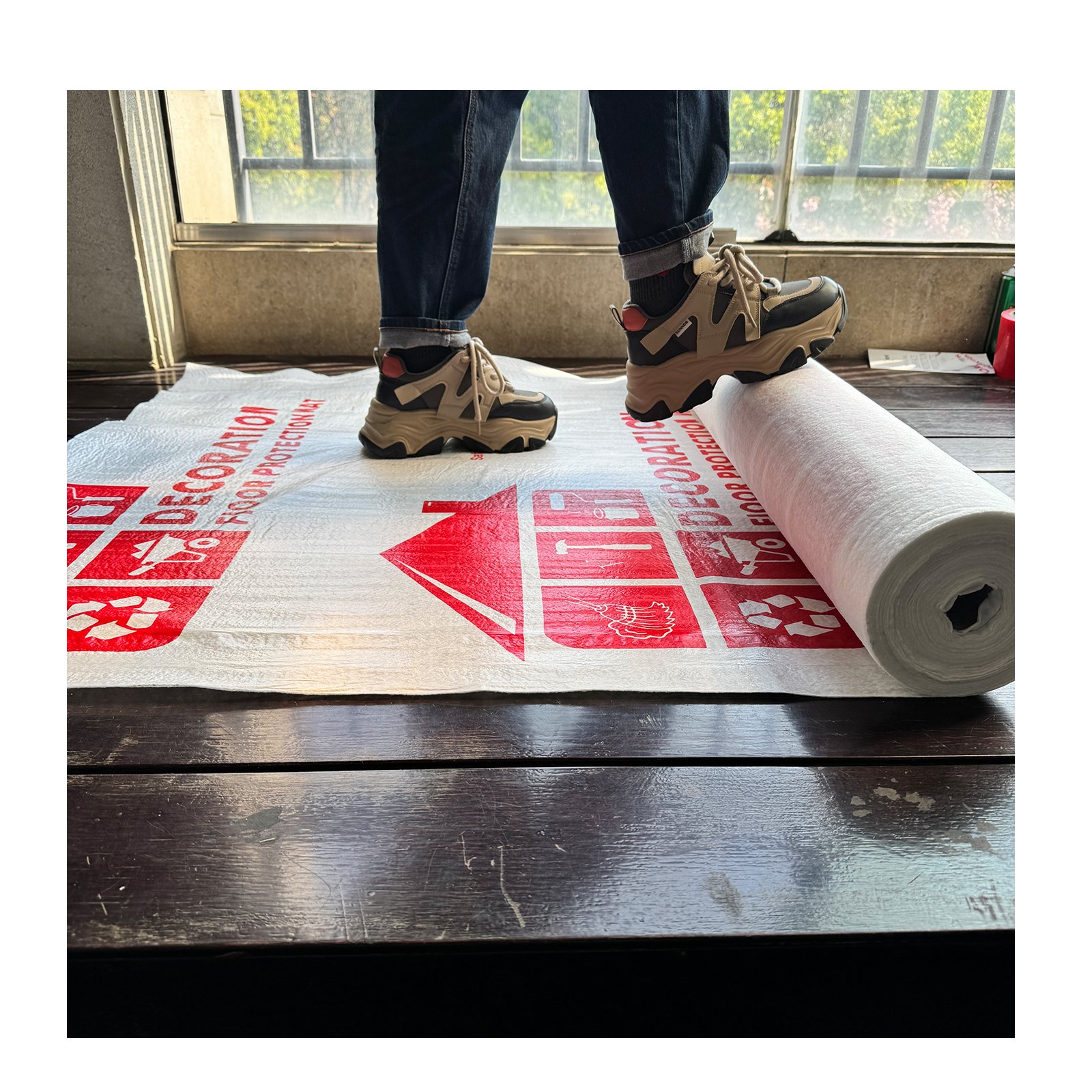 painting drop home Improvement decorative cover polyester floor carpet temporary floor protection