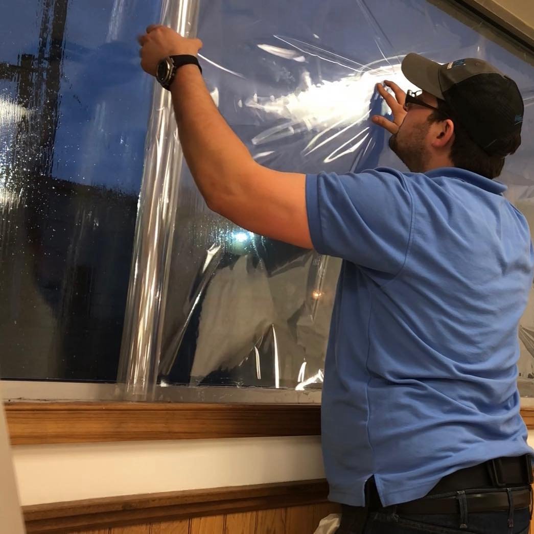 12 Mil Security Window Clear Film 1.52*30m Roll Privacy & UV Protection building film glass shattering film