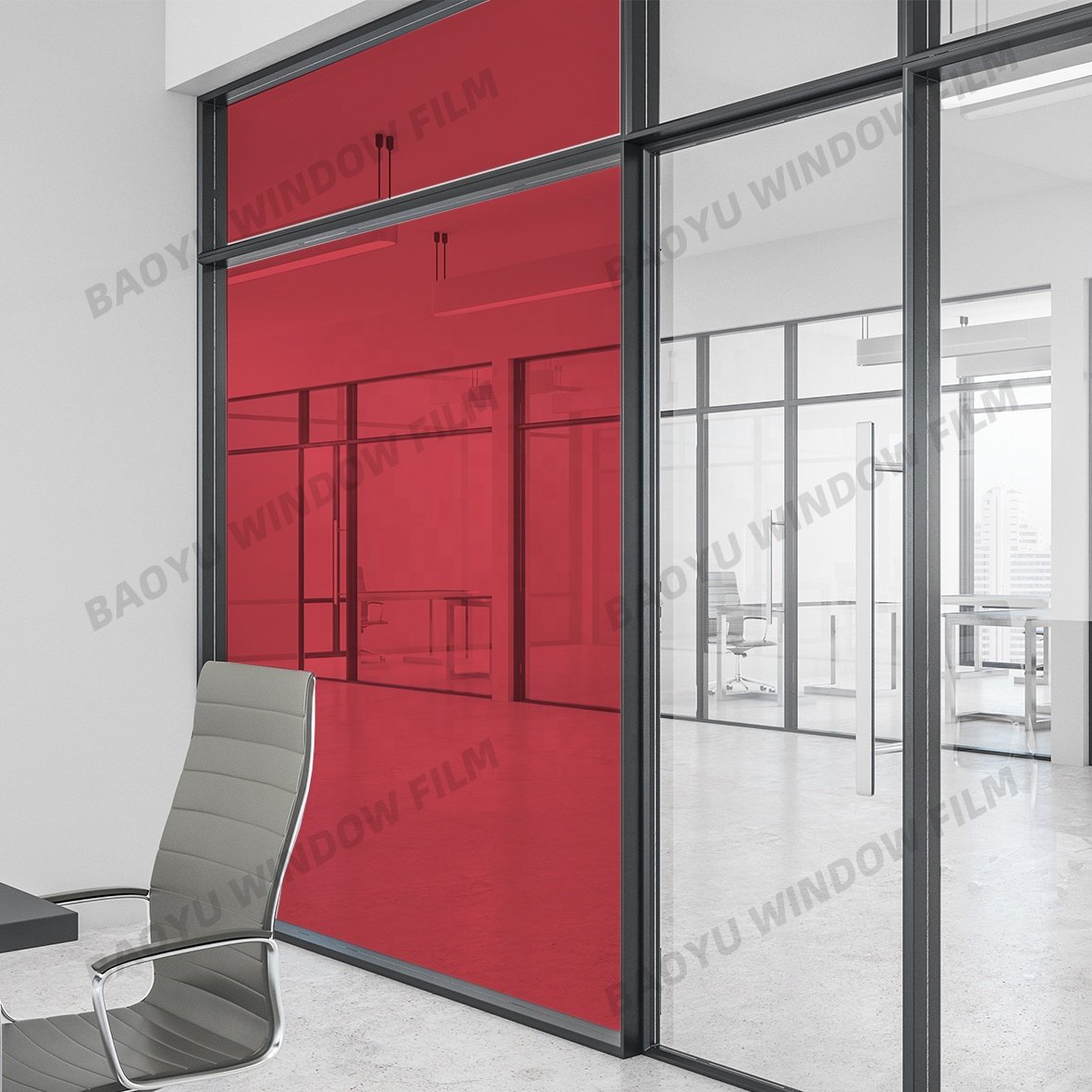 colorful decoration transparent color film deep red Beautiful Decorative film