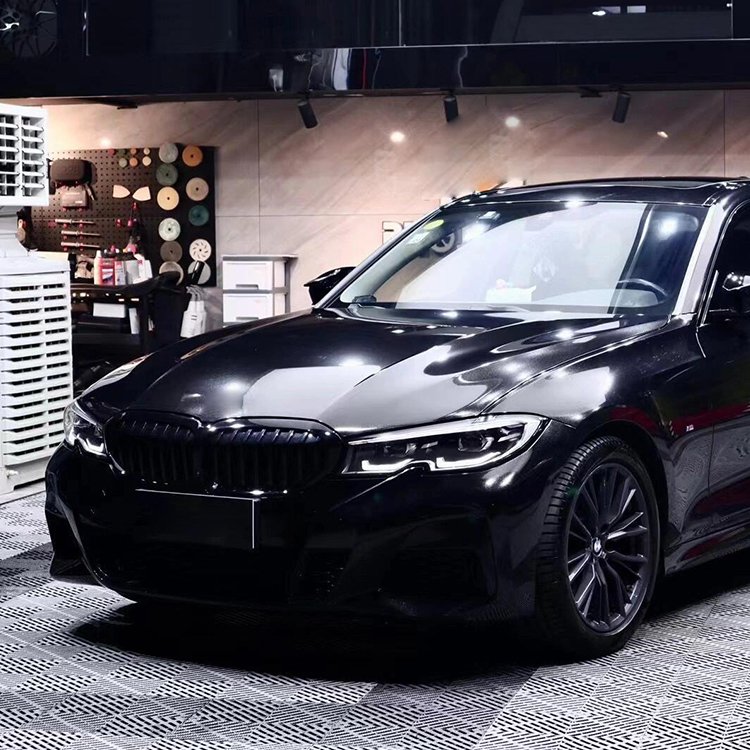 Glossy Metal Havana Black electric car sticker Classic black vinyl film car color changing sticker gloss black vinyl car wrap