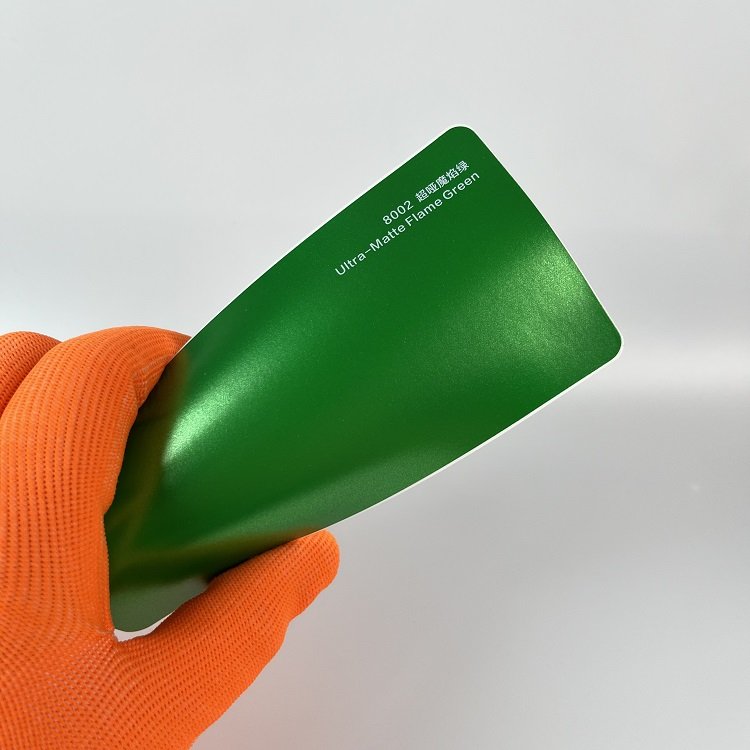 Ultra-Matte Flame Green Unique green Car Wrap Vinyl Car Body Stickers Film Color Change For Vehicle Car Wrapping