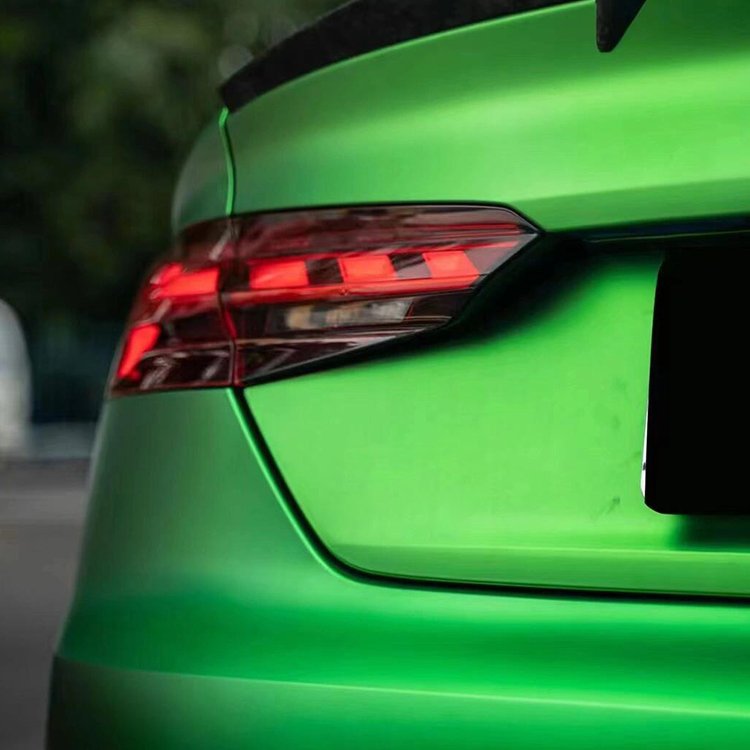 Ultra-Matte Flame Green Unique green Car Wrap Vinyl Car Body Stickers Film Color Change For Vehicle Car Wrapping