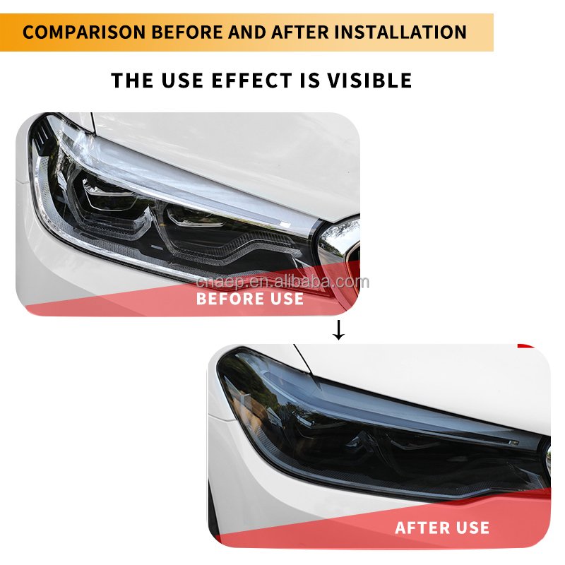 0.3*15M Ppf Self-healing TPU Car Headlight Anti Scratches Tinting Film Wrap Protective Car Smart Photochromic UV Headlight Film