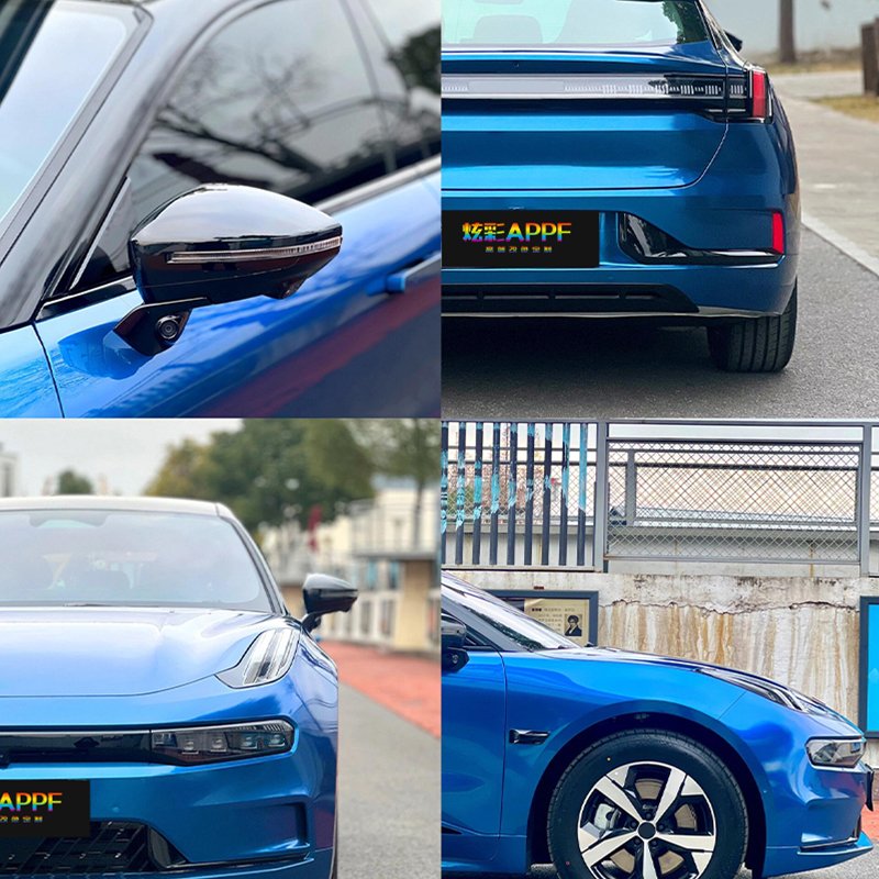 1.52x18m Auto Wrapping Vinyl Colorful Vinyl Wrap Color Change Film Sticker Pet Original Car Paint Cobalt Blue For Car Body