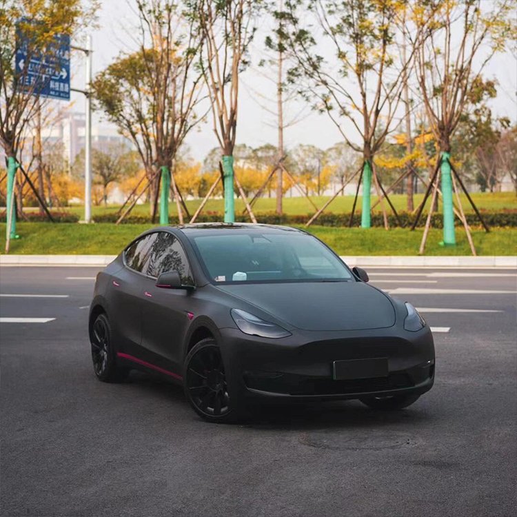 Ultimate Flat Black car wrapping film milan color ppf green car vinyl wrap car brands stickers Best-selling satin black