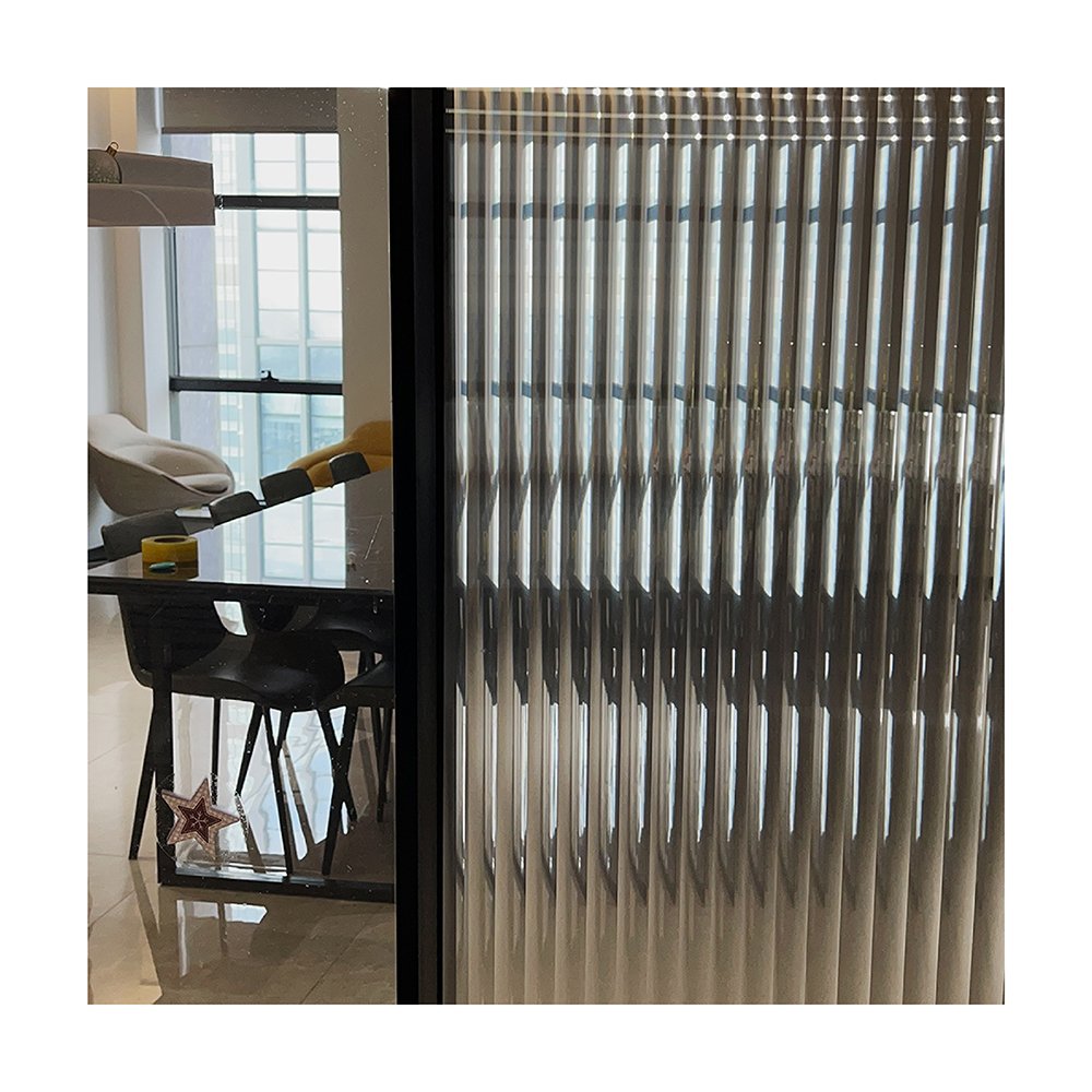 1.52*50m PET Reeded Glass Window Film Decorative Film Tint Home Office Glass Stickers window film decor