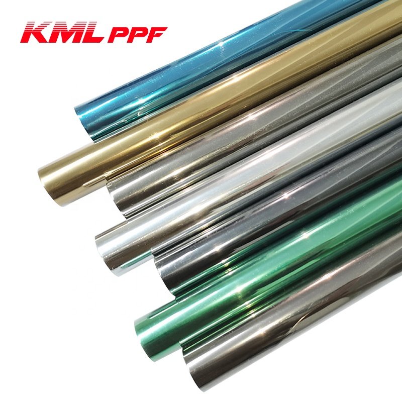 Hot Sale Blue Silver Building Safety Film Colorful Architectural Wrap Film Architectural Glass Film