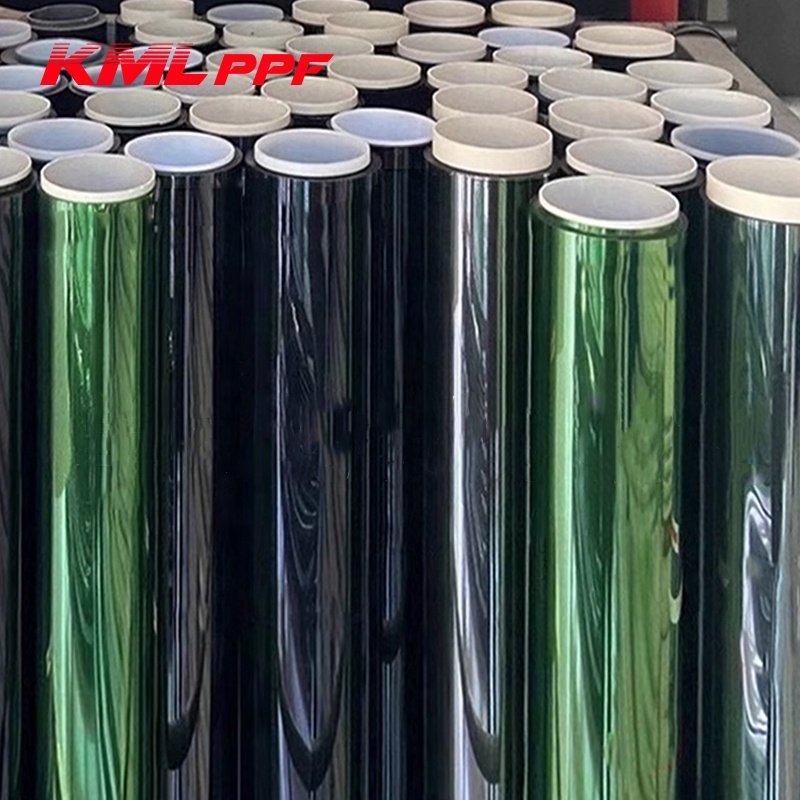 Hot Sale Blue Silver Building Safety Film Colorful Architectural Wrap Film Architectural Glass Film