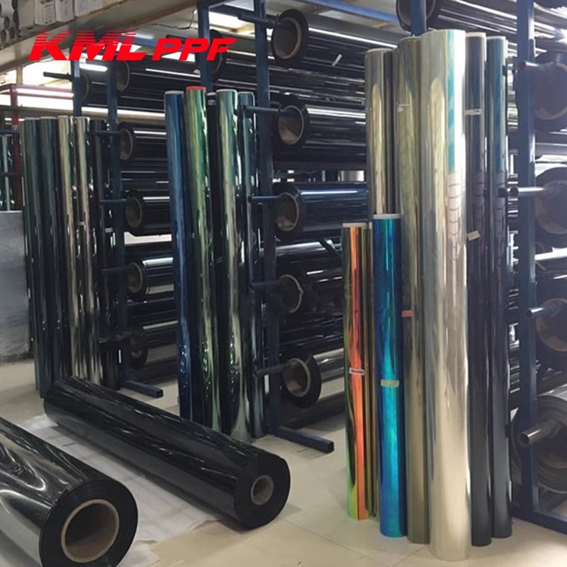 Hot Sale Blue Silver Building Safety Film Colorful Architectural Wrap Film Architectural Glass Film