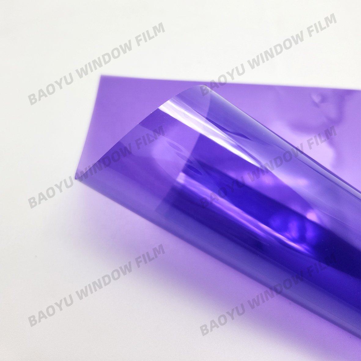 transparent color film Beautiful Decorative film colorful Block UV bluish violet