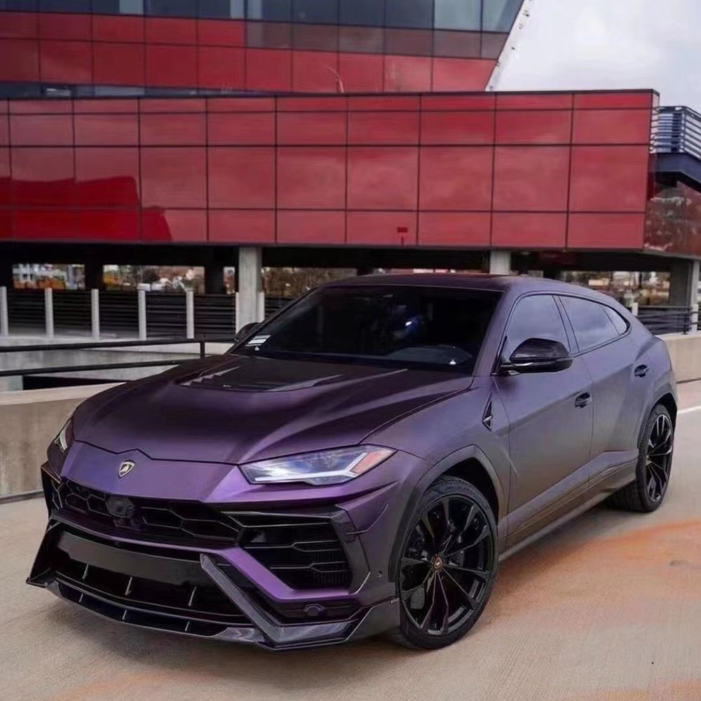 WRAPMASTER 1.52*18m PET Liner Ultimate Flat Purple Vehicle Vinyl Wrap Car Paint Protection Film Auto Vinyl Wrap