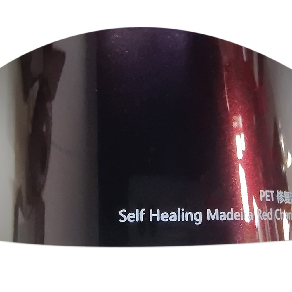 WRAPMASTER Self Healing Glossy metallic Madeira Red Chameleon PET Liner self healing PPF Paint Protect Film vehicle wrap