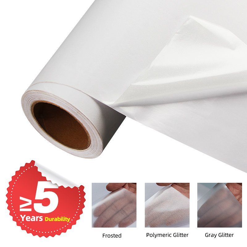 Tome Glitter Frosted Glass Sticker 122CM Decorative Glass Films PVC Frosted and Glitter Films Window