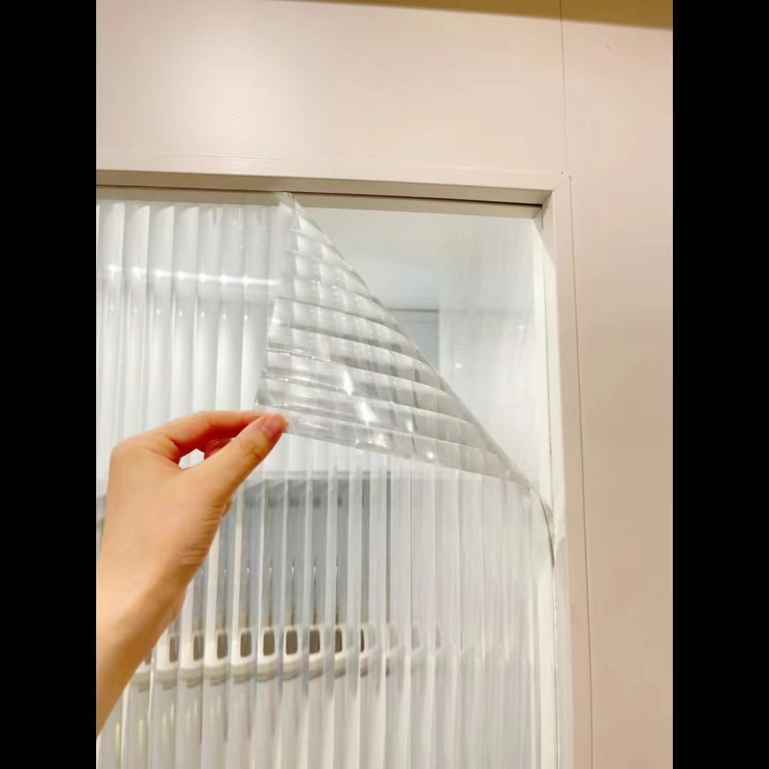 3D Reeded Glass Pattern Film house windows door living room glass film privacy protection PET decorative films